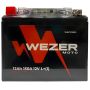 Автомобильный аккумулятор WEZER MOTO WEZ12150L 12А/ч-12V мото EN150 прямая 150x87x130