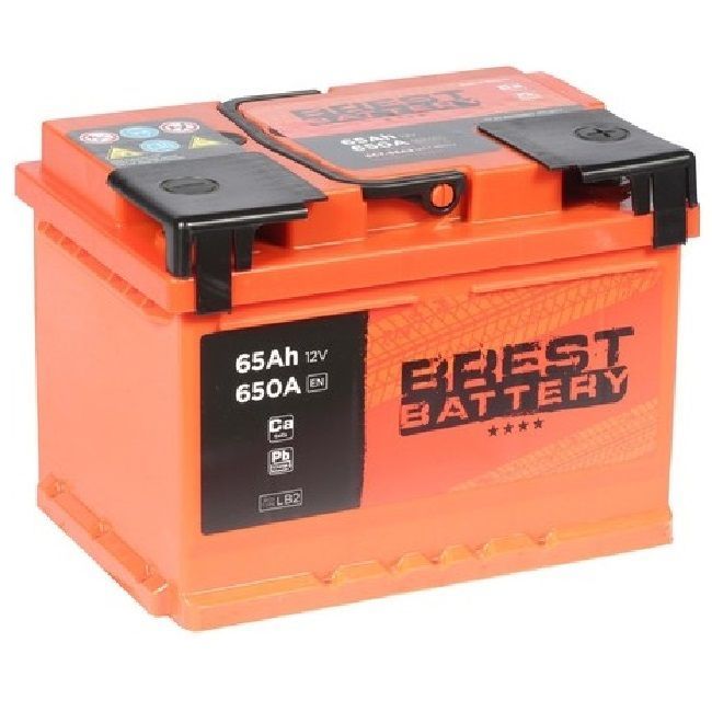 Brest Battery 6СТ - VP650 65А/ч-12V ст EN650 европейские обратная 242x175x175
