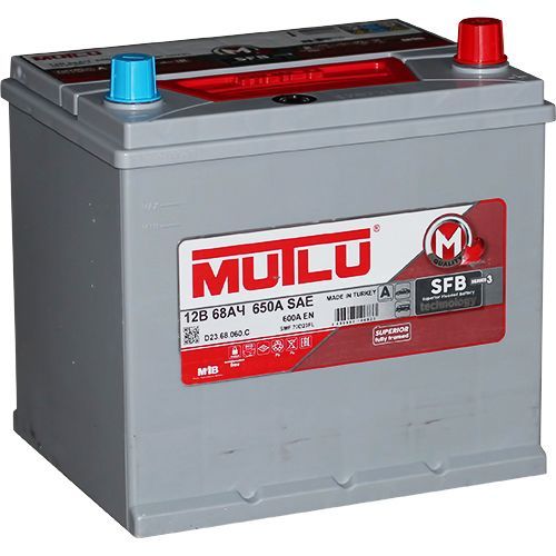 Изображение 68А/ч-12V ст EN600 европейские обратная 232x173x225 №1