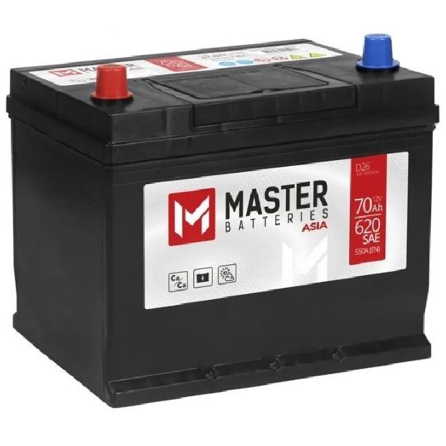 Изображение MBA701 70А/ч-12V - EN550 европейские прямая 261x175x225 №1